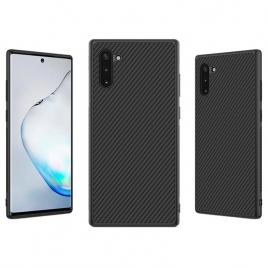 Husa pentru Samsung Galaxy Note 10 PlusPerfect Fit cu insertii de carbon negru