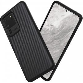 Husa pentru Samsung Galaxy S20 UltraPerfect Fit cu insertii de carbon negru