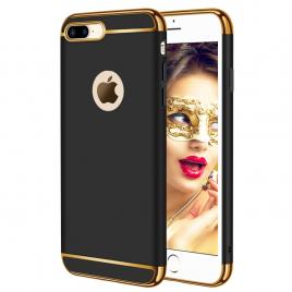 Husa telefon Apple Iphone 8 Plus ofera protectie 3in1 Ultrasubtire Lux Black Matte