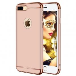 Husa telefon Apple Iphone 8 Plus ofera protectie 3in1 Ultrasubtire Lux Rose Gold Matte