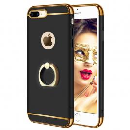 Husa telefon Apple Iphone 8 ofera protectie 3in1 Ultrasubtire Lux Black Matte G Ring