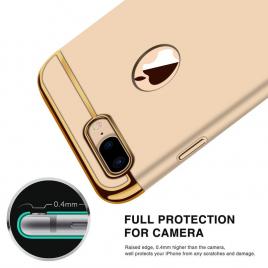 Husa telefon Apple Iphone 8 ofera protectie 3in1 Ultrasubtire Lux Gold Matte G Ring