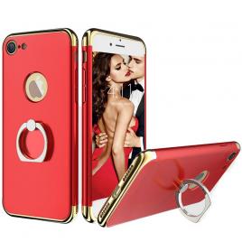 Husa telefon Iphone 7 Plus ofera protectie 3in1 Ultrasubtire Lux Red S Ring