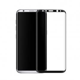 Folie Protectie Sticla Neagra  3D Pentru Samsung Galaxy S8 G950 Acoperire Completa