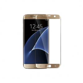 Folie protectie Samsung Galaxy S7 Edge Premium 3D cu sticla securizataFull Cover Gold