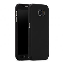 Husa Full Cover 360? (fata + spate + geam sticla) pentru Samsung Galaxy S7 negru