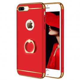 Husa telefon Apple Iphone 8 ofera protectie 3in1 Ultrasubtire Lux Red Matte G Ring