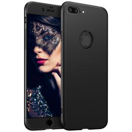 Husa telefon Iphone 8 ofera protectie Completa 3in1 Ultrasubtire Lux Black Matte