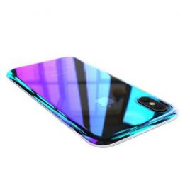 Husa Apple iPhone X Electroplating Albastru