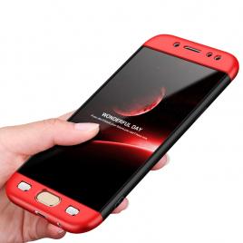 Husa Full Cover  360GKK Samsung Galaxy J3 2017 J330 J3 Pro 2017 - Negru-Rosu
