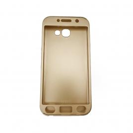 Husa Samsung A5 2017  Full Cover  360Auriu + Folie de protectie