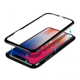 Husa Magnetic Case 360? + folie autoregenerativa pentru iPhone X Black