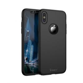 Husa de protectie pentru Apple iPhone XS MAX iPaky Pro Black Original Case acoperire completa  360grade cu folie de protectie gratis