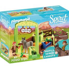 Grajd si copil cu morcovi playmobil spirit