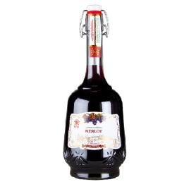 Vin letto merlot, rosu, demidulce, 1l