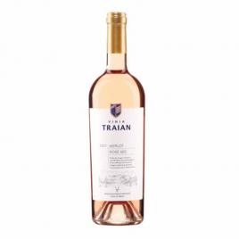 Vin vinia traian merlot, rose, sec, 0.75l