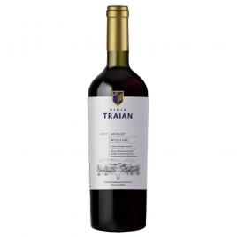 Vin vinia traian merlot, rosu, sec, 0.75l