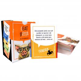 Ceat Brita joc de carti pentru petreceri. Limba romana pentru adulti contine 125 de carti de joc cu provocari haioase