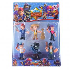 Set 6 figurine Brawl Stars, slp