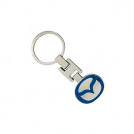 Breloc metalic cheie auto Mazda albastru, ISP21