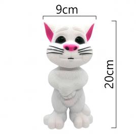 Jucarie ,interactiva,Talking Tom,imita sunete, Alb