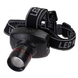 Lanterna Frontala pt Cap LED cu Zoom Reglabil/Flash , Acumulator Reincarcabil