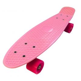 Penny Board, 56 cm, roti silicon, roz isp 21