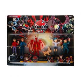 Set 6 figurine BAKUGAN, Multicolor, Battle Planet, + 3 ani