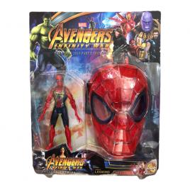 Set Figurina si masca, Spider-man, SLP2