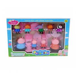 Set figurine Peppa Pig cu casa si masa, tcb22