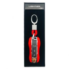 Bricheta electrica cu incarcare prin USB, Porsche, Rosu