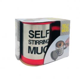 Cana cu amestecare automata, Self Stirring Mug, ideala pentru ness, ciocolata calda, 300ml rosu