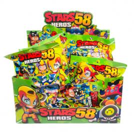 Kit 24 plicuri Brawl Stars Sezon 58 cu figurina si cartonase surpriza, isp21, Mistery Box