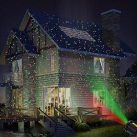 Proiector cu laser complet metalic, de exterior, cu jocuri de lumini, isp21, rezistent la apa