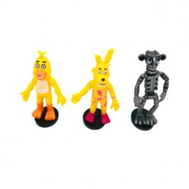 Set 3 figurine model Five Nights at Freddy's, Endo, Gold freddy si Chica, slp21, +3 ani