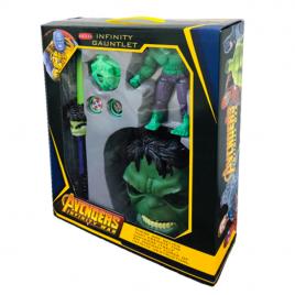 Set Heroes Hulk, figurina, masca si accesorii, tcb21,+3 ani