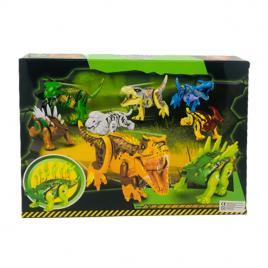 Set de constructie pentru copii, t-rex si stegosaur