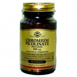 Chromium picolinate 100mg 90 veg caps solgar