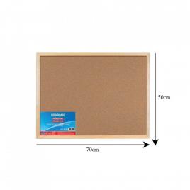 Panou pluta, rama lemn, 50x70 cm - offishop