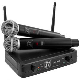 Statie 2 microfoane uhf wireless 663.5mhz/682.2mhz