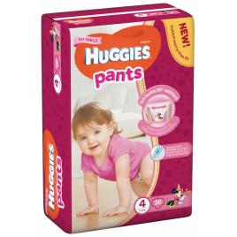 Scutece-chilotel huggies jumbo pack, nr.4, fete, 9-14 kg, 36 buc