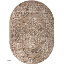 Covor living  dormitor, model mira 24016 132, oval, maro