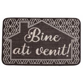 Covor pentru usa intrare, flex 19683 80, antiderapant, gri , 50 x 80 cm