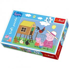 Puzzle Trefl, Peppa Pig la ferma, 30 piese