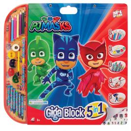 Set pentru desen 5 in 1 As Art - Giga Block, PJ Masks