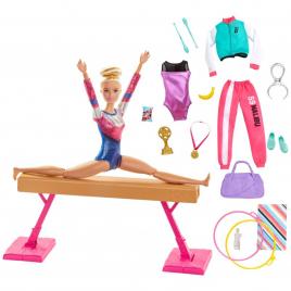 Set se joaca papusa Mattel Barbie, Papusa Gymnast + Accesorii GJM72