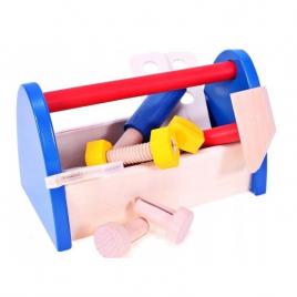 Trusa de unelte din lemn natur, WoodenToy