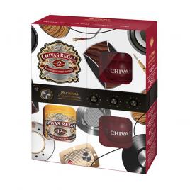 Chivas regal 12 ani cu 2 pahare, whisky 0.7l