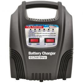 Incarcator acumulator auto automat marca streetwize 6/ 12v 8amp redresor cu led nivel incarcare a bateriei kft auto