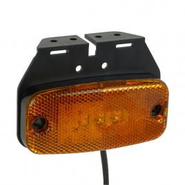 Lampa gabarit auto carpoint 9-32v orange cu 3 leduri , suport si cablu , 110x50mm , 1 buc. kft auto
